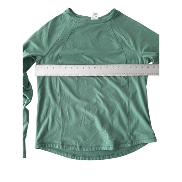 Member’s Mark Brushed Long Sleeve Tee Green Lily Crewneck Soft Fleece Size M - Picture 8 of 10